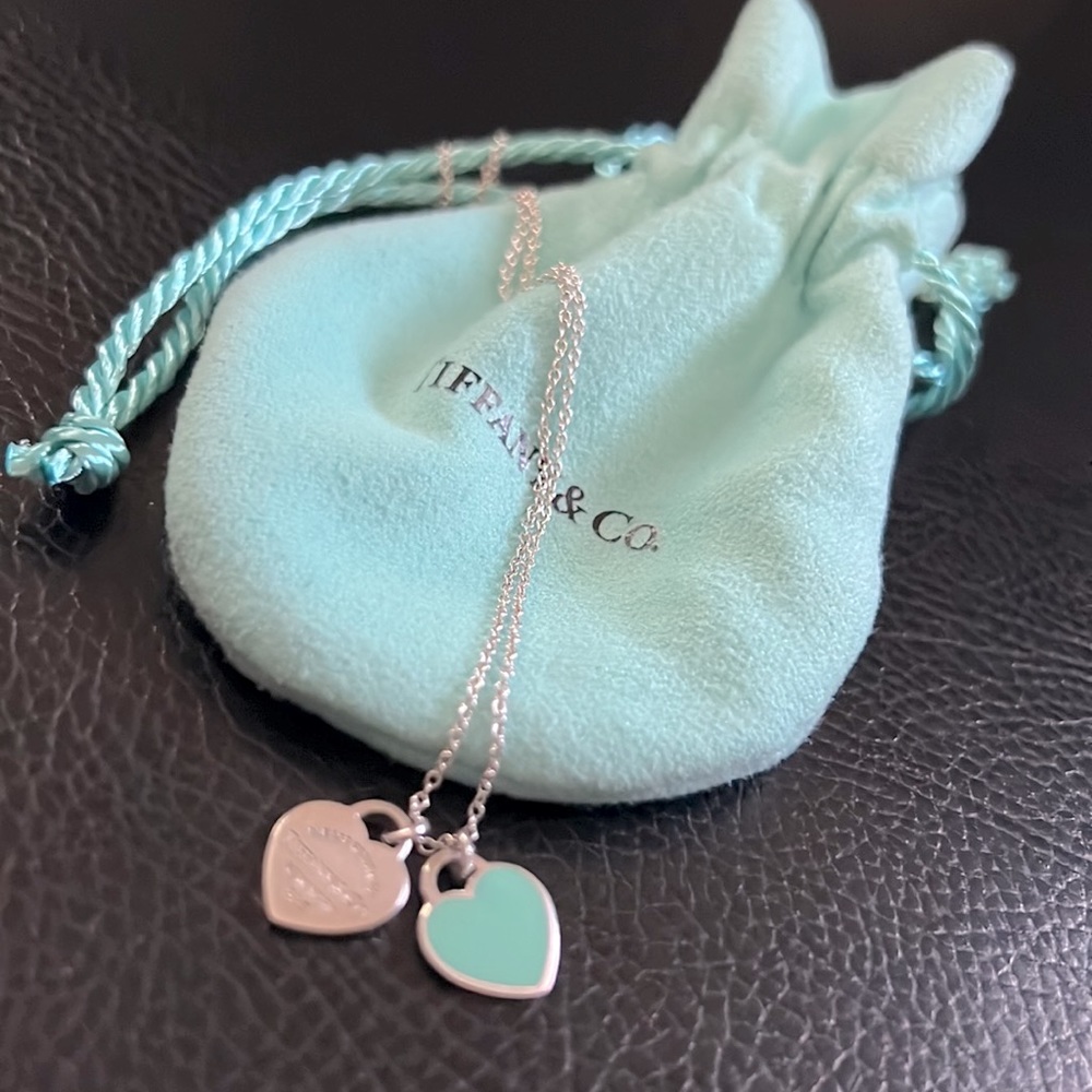 Tiffany & co - Double heart tag pendant